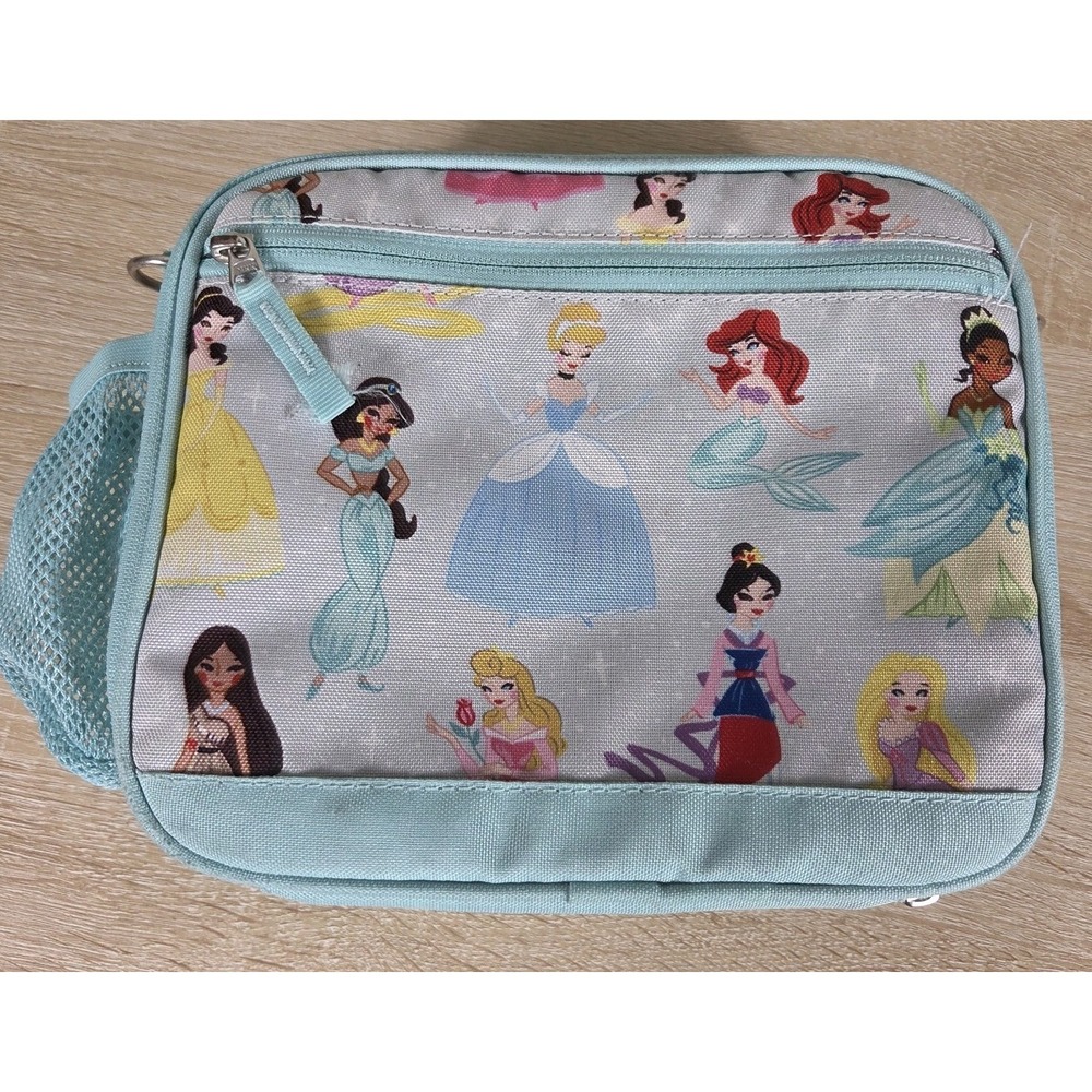 Pottery Barn Kids Disney Princess Insulated Lunch Box Aqua Back to School